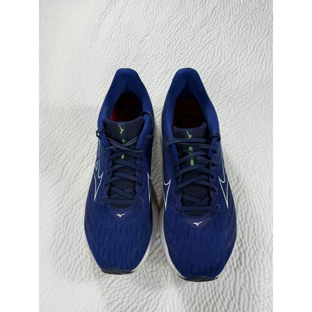 Mizuno Shoes Mens Size 13 Blue Green Wave Rider 28 Athletic Running Sneakers